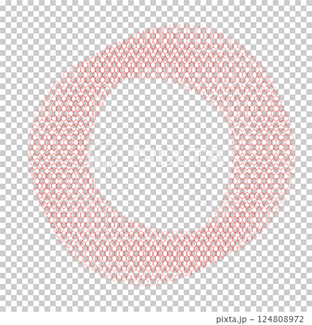 red round frame made from circles 124808972
