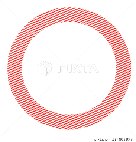 red round frame made from circles 124808975