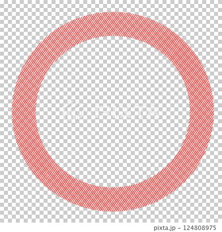 red round frame made from circles 124808975