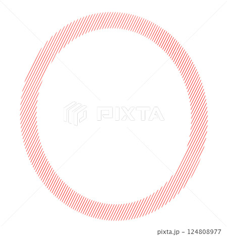 red round frame made from circles 124808977