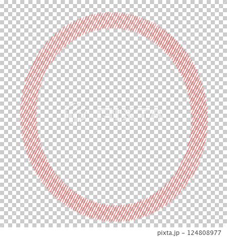 red round frame made from circles 124808977