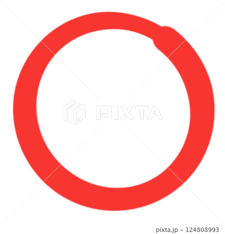 red round frame made from circles red round frame made from circles 124808993