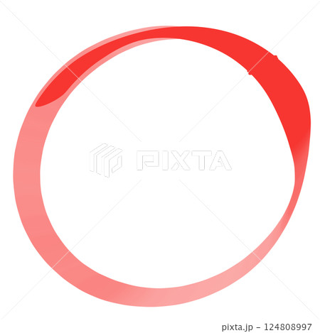 red round frame made from circles 124808997