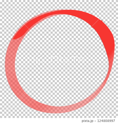 red round frame made from circles 124808997