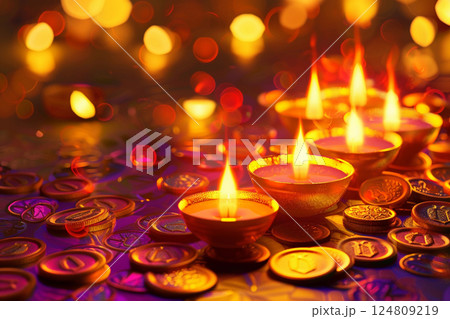 Greeting card with holiday composition for happy Akshaya Tritiya Greeting card with holiday composition for happy Akshaya Tritiya 124809219