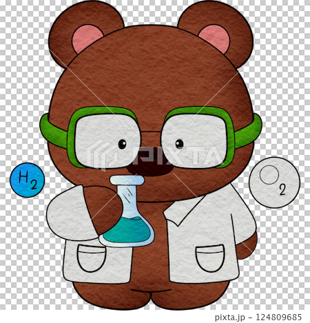 The illustration of a scientist 124809685