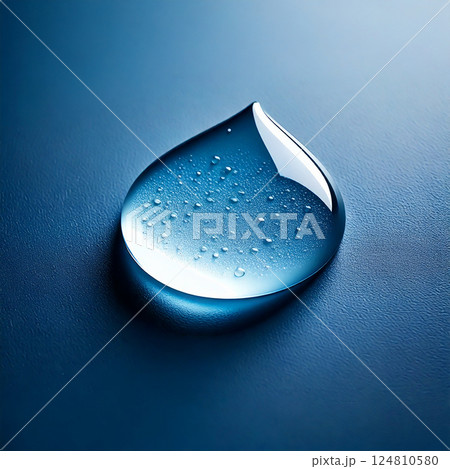 青い水滴 124810580