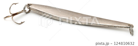 Old sea fishing metal lure 124810632