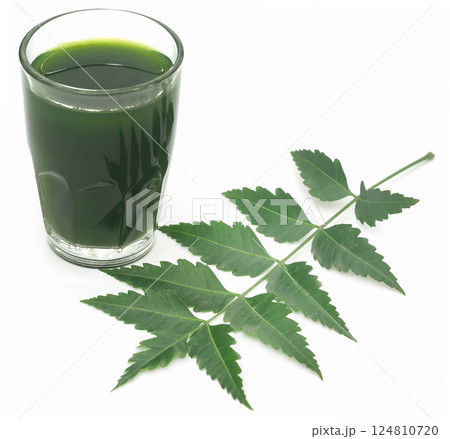Medicinal neem leaves with extract 124810720