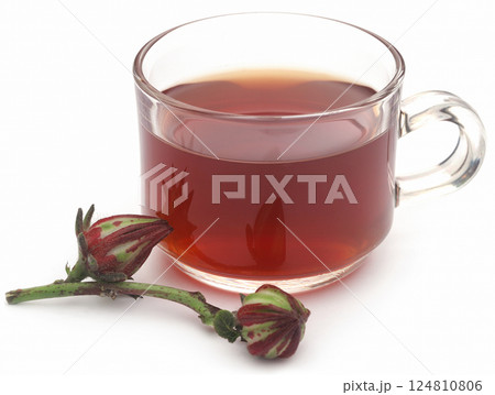 Roselle tea 124810806
