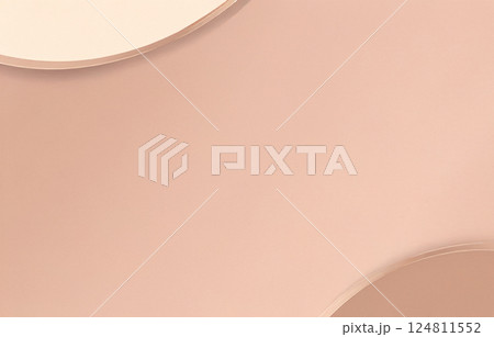 ベージュとブラウンの重なりが美しい抽象的な高級感あるおしゃれ曲線背景 ベージュとブラウンの重なりが美しい抽象的な高級感あるおしゃれ曲線背景 124811552