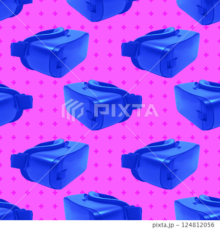 Contemporary collage, fashion minimalistic pattern. Contemporary collage, fashion minimalistic pattern. 124812056