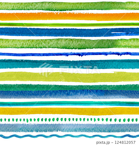2d watercolor seamless pattern. 124812057