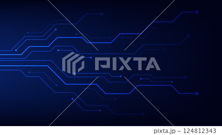 futuristic circuit board background. modern hi tech element 124812343