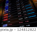 BANGKOK, THAILAND, February 25, 2025. An electronic flight arrival information display at Suvarnabhumi Airport in Bangkok, Thailand. Flight number and arrival time for different Airlines 124812822