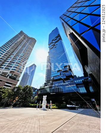 Bangkok, Thailand, February 26, 2025: The most tallest skyscraper in Bangkok name "Mahanakhon", popular touristic location in Bangkok, Thailand on February 26, 2025 Bangkok, Thailand, February 26, 2025: The most tallest skyscraper in Bangkok name "Mahanakhon", popular touristic location in Bangkok, Thailand on February 26, 2025 124812825