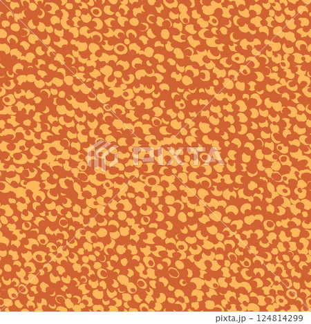 Abstract modern leopard seamless pattern. Animals trendy background. Yellow and brown decorative vector stock illustration for print, card, postcard, fabric, textile. Modern ornament of stylized skin 124814299