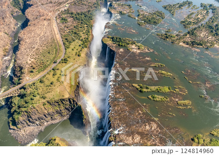 Aerial View of Victoria Falls 124814960