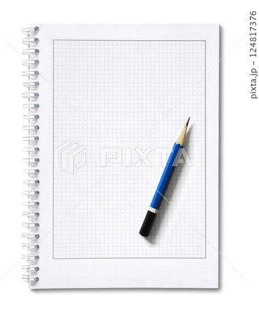 Blank isolated notepad 124817376