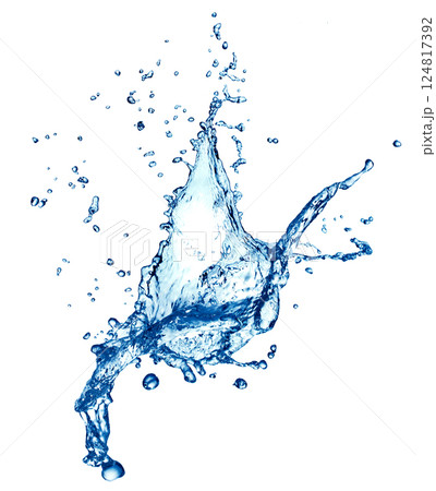 Water splash on white 124817392