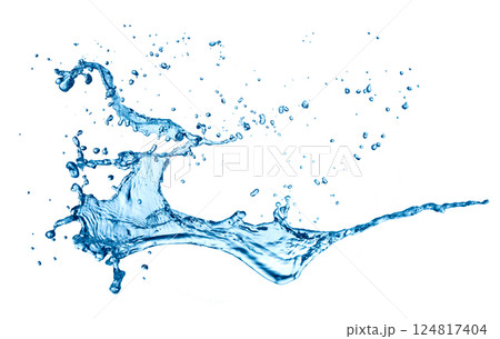 Water splash on white Water splash on white 124817404