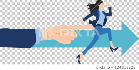 Nudge theory illustration Nudge theory illustration 124818228