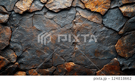 Cracked Earthy Texture of Clay Surface in Abstract Style for Creative Background Use Cracked Earthy Texture of Clay Surface in Abstract Style for Creative Background Use 124818662
