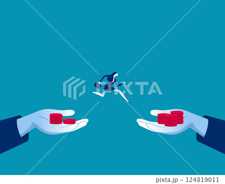 Wanting more money or a bigger paycheck, a career advancement or a career challenge 124819011