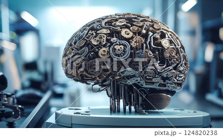 機械化された脳のイメージ 124820238