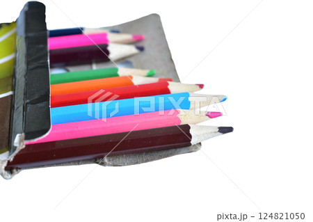 Colored pencils of different shades Colored pencils of different shades 124821050