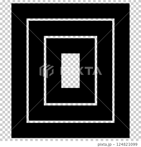 This is the family crest. It is a vertically long three-nested box shape. 124821099