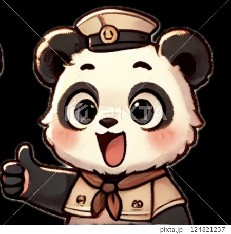 キュートな案内役クマ 124821237