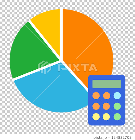 餅圖和計算器 124821702