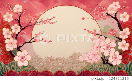 満開の桜と春色に染まる風景 満開の桜と春色に染まる風景 124821816