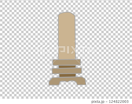 位牌のイラスト 位牌のイラスト 124822003