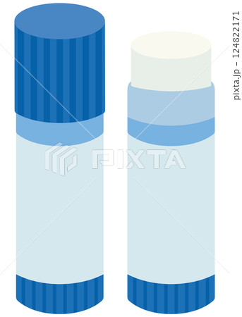 スティックのり 開閉 ベクター素材 124822171