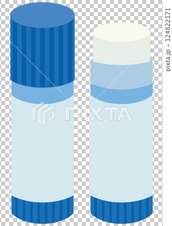 スティックのり 開閉 ベクター素材 124822171
