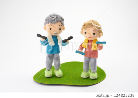 あみぐるみ人形　シニアライフイメージ 124823239