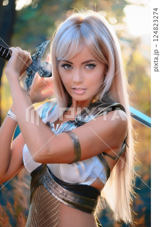 Generative AI Warrior Princess 124823274