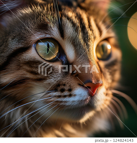 可愛い猫のアップのイメージ画像 可愛い猫のアップのイメージ画像 124824143