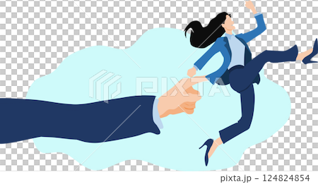 Nudge theory illustration Nudge theory illustration 124824854