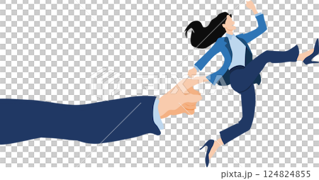 Nudge theory illustration Nudge theory illustration 124824855