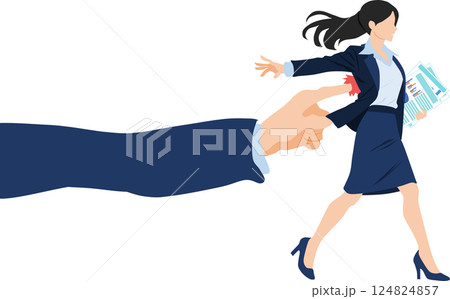 ナッジ理論のイラスト ナッジ理論のイラスト 124824857