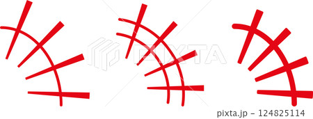 笑い　漫符マーク　ワイワイセット 124825114