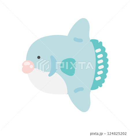 マンボウ  イラスト 124825202