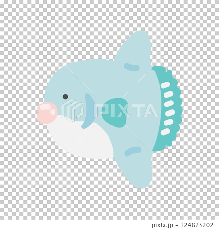 マンボウ  イラスト 124825202