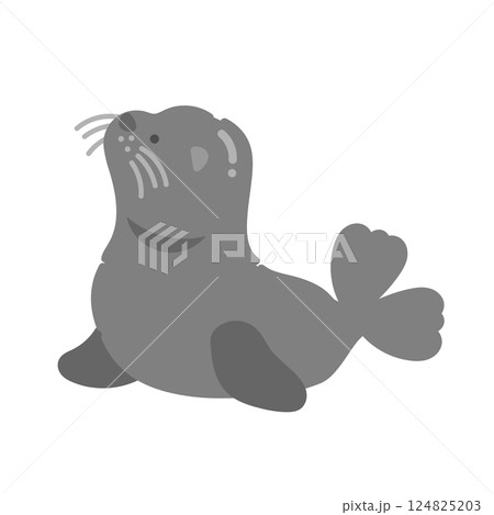 アシカ  イラスト 124825203