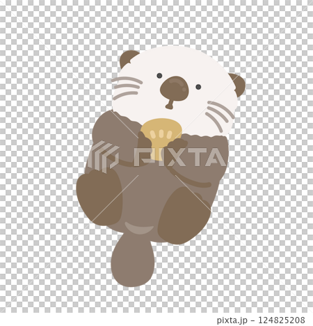 Sea Otter Illustration 124825208