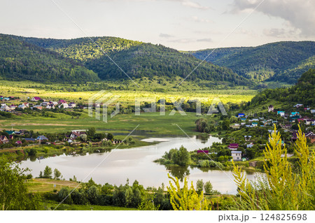 Rural village in a beautiful location Rural village in a beautiful location 124825698