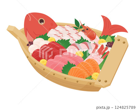 船盛のイラスト 124825789